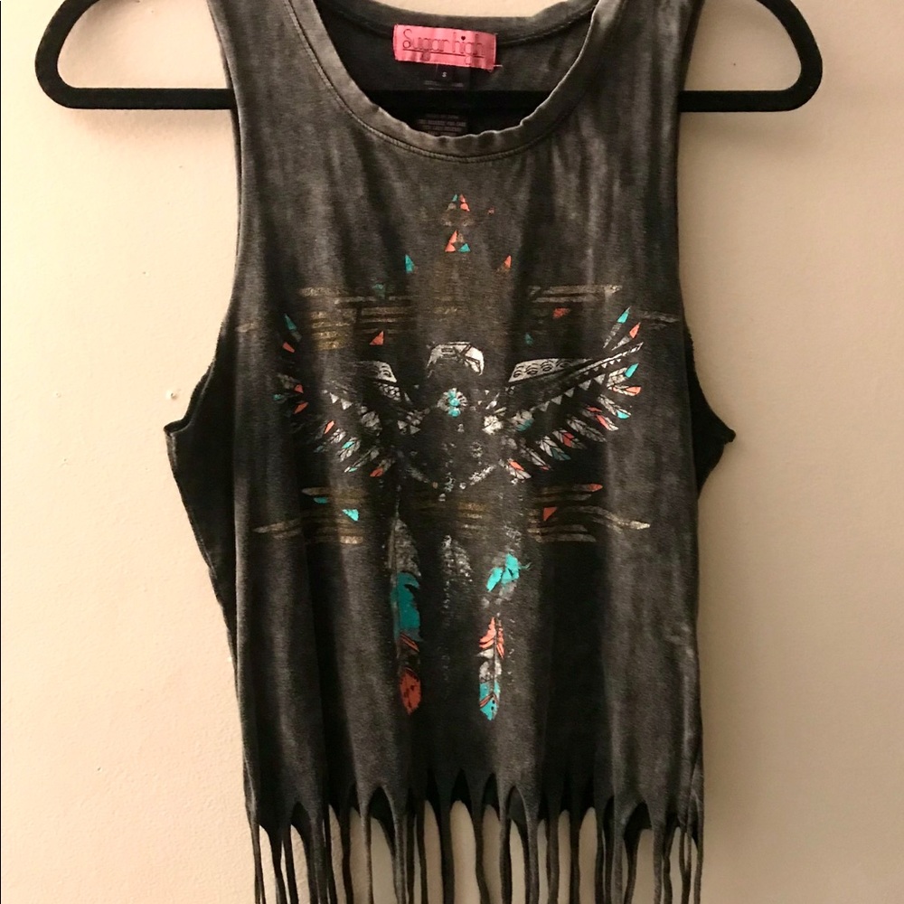 Sugar High | Tank Top with Tassels